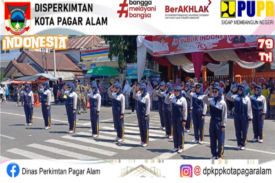 Lomba Gerak Jalan Tingkat Dinas/Instansi dan Umum Disambut Hangat dan Antusias oleh Masyarakat Kota Pagaralam